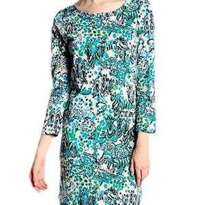 Lilly Pulitzer Corine Mini Jersey Dress: Sea Oats Escapades In The Everglades